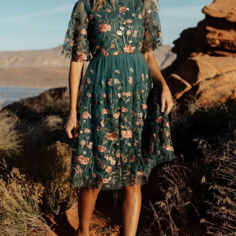 BALTIC BORN Duchess Tulle Dress | Jade Garden